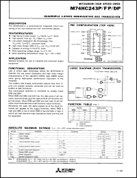 Click here to download M74HC243P Datasheet