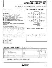 Click here to download M74HC4049BP Datasheet