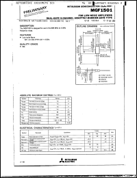 Click here to download MGF1501 Datasheet