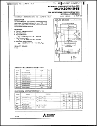 Click here to download MGFK30M4045 Datasheet