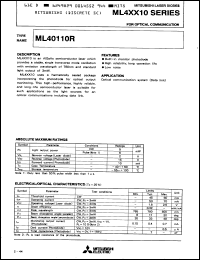 Click here to download ML40110R Datasheet