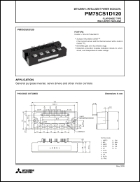 Click here to download PM75CS1D120 Datasheet