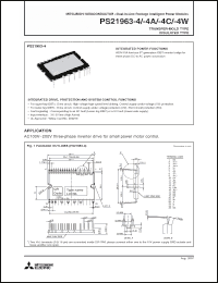 Click here to download PS21963-4W Datasheet