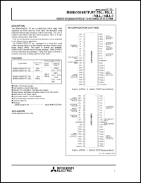 Click here to download M5M51016RT-70LL-I Datasheet