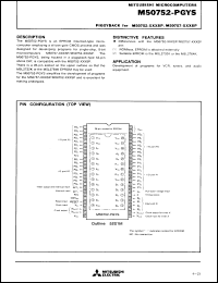 Click here to download M50752-PGYS Datasheet