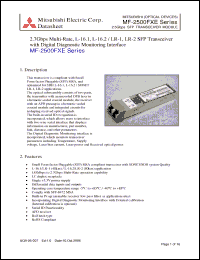 Click here to download MF-2500FXE Datasheet