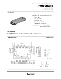 Click here to download PM15CNJ060 Datasheet
