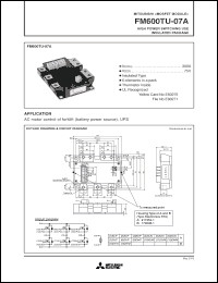 Click here to download FM600TU-07A Datasheet