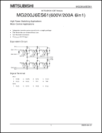 Click here to download MG200J6ES61 Datasheet