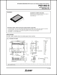 Click here to download PS21962-S Datasheet