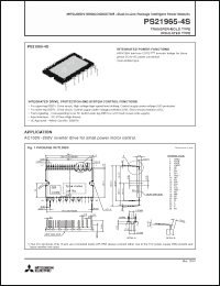 Click here to download PS21965-4S Datasheet