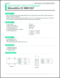 Click here to download MM1257GT Datasheet