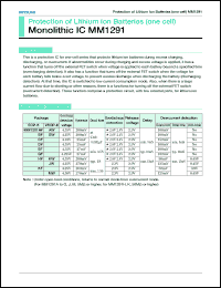 Click here to download MM1291JW Datasheet
