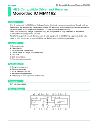 Click here to download MM1192XD Datasheet