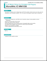 Click here to download MM1538XQ Datasheet