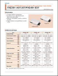 Click here to download FAE381-J07 Datasheet