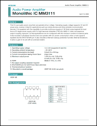 Click here to download MM3111 Datasheet