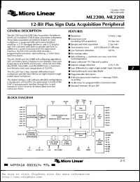 Click here to download ML2208BCP Datasheet