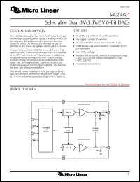 Click here to download ML2330IS-5 Datasheet