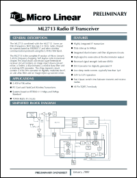 Click here to download ML2713 Datasheet