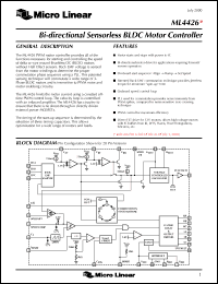 Click here to download ML4426CS Datasheet