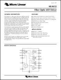 Click here to download ML4632CS Datasheet