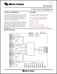 Click here to download ML4644CQ Datasheet