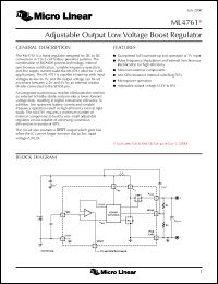 Click here to download ML4761CS Datasheet