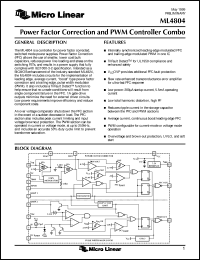 Click here to download ML4804CP Datasheet