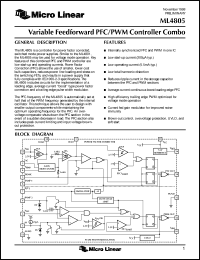 Click here to download ML4805IS Datasheet