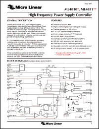 Click here to download ML4811CP Datasheet