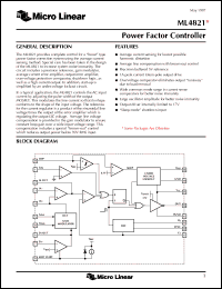 Click here to download ML4821IP Datasheet