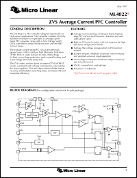 Click here to download ML4822CP Datasheet