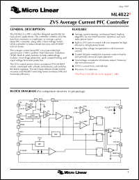 Click here to download ML4822CS Datasheet