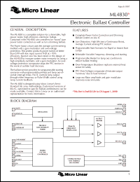 Click here to download ML4830CP Datasheet