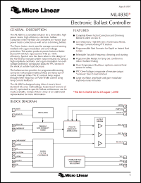 Click here to download ML4830CS Datasheet