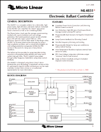 Click here to download ML4831CP Datasheet