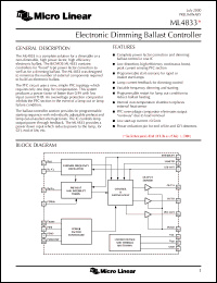 Click here to download ML4833CP Datasheet