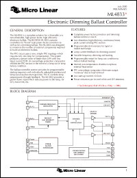 Click here to download ML4833 Datasheet