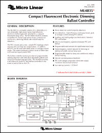 Click here to download ML4835CP Datasheet