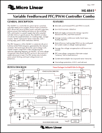 Click here to download ML4841CP Datasheet