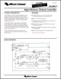 Click here to download ML4863ES Datasheet