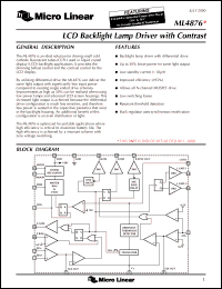 Click here to download ML4876CR Datasheet