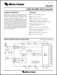 Click here to download ML6401CS-1 Datasheet