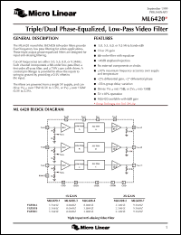 Click here to download ML6420CS-1 Datasheet