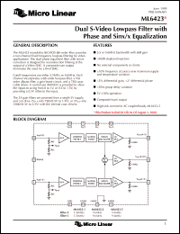 Click here to download ML6423CS-5 Datasheet