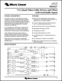 Click here to download ML6427 Datasheet