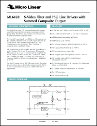 Click here to download ML6428 Datasheet