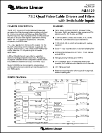 Click here to download ML6429CS-1 Datasheet