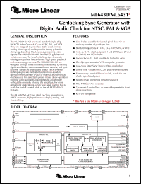 Click here to download ML6430 Datasheet